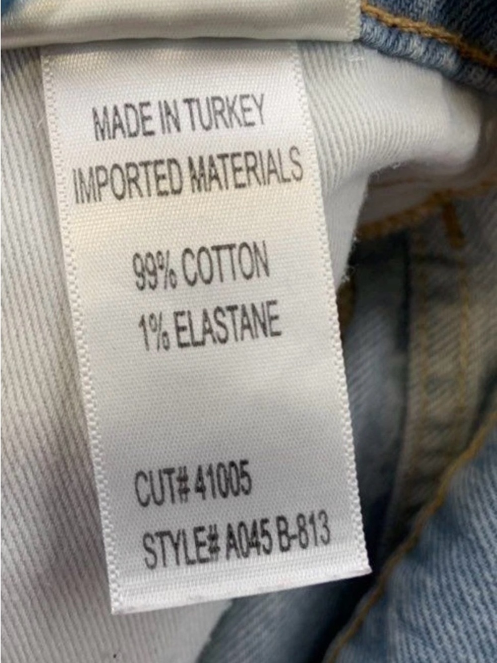 EUC [Agolde] Blue Denim Straight Leg High Rise Distressed Jeans Women’s 26 - Picture 10 of 11